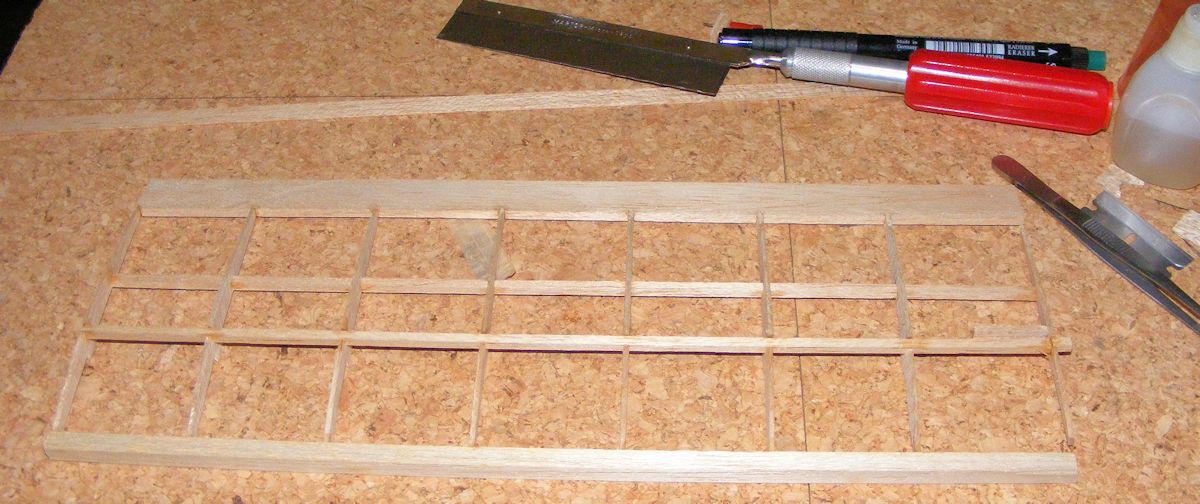 Right wing tip framed up and ready for LE sheeting